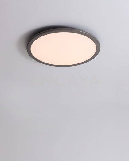 Milky Thin Disc Ceiling Light 23051 - scene