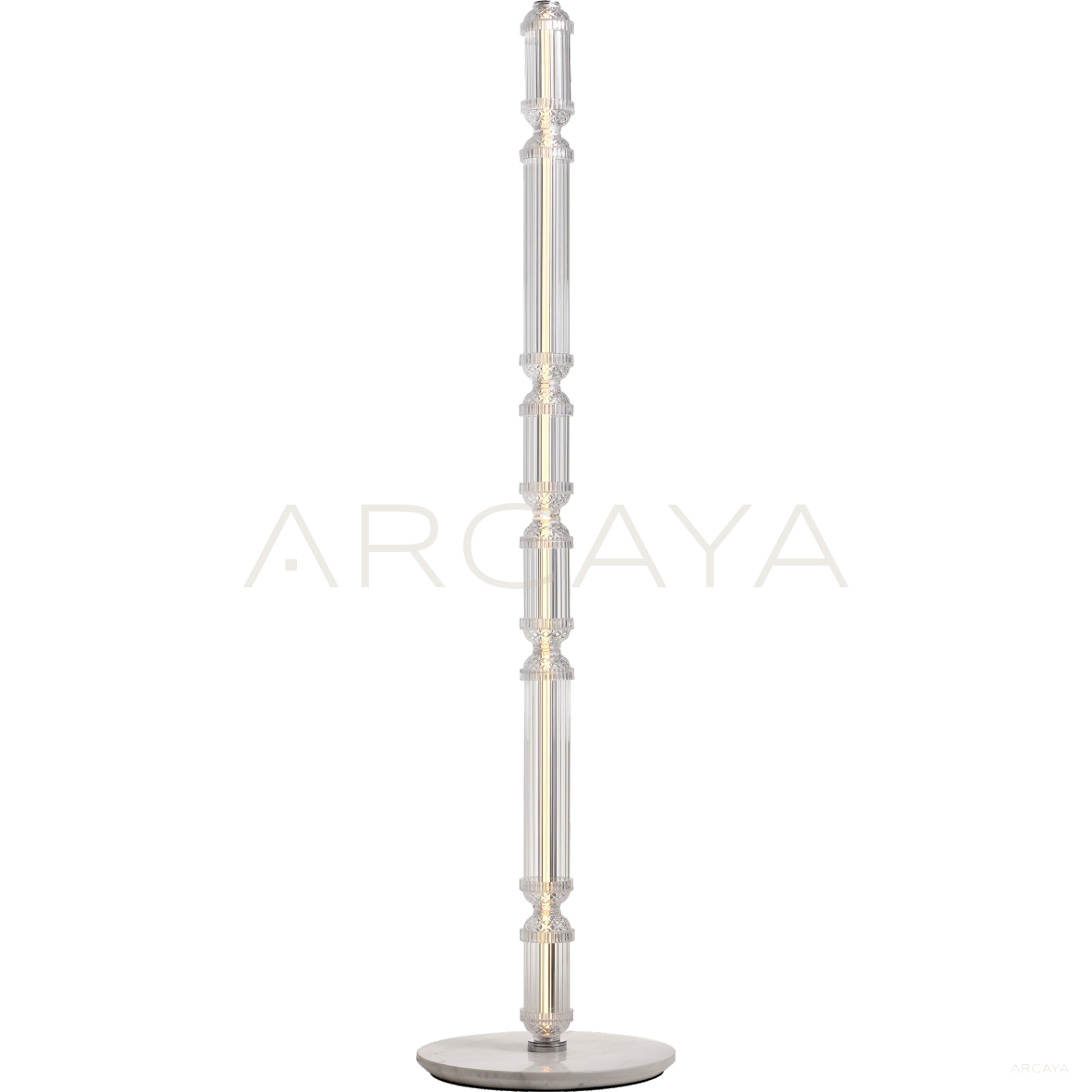 Clear Bamboo Joint Floor Lamp 96336 in detail
