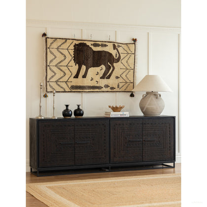 Hena Series E Cabinet Indonesian Teak - scene