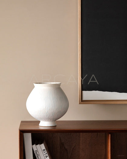 Dadan Textured Ceramic Vase Living Room - scene
