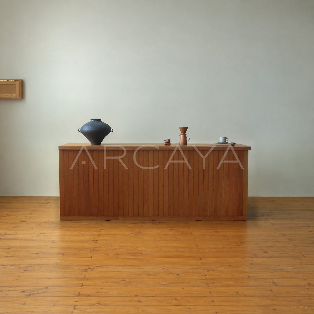 Solid Wood Bar Counter — Storage - main