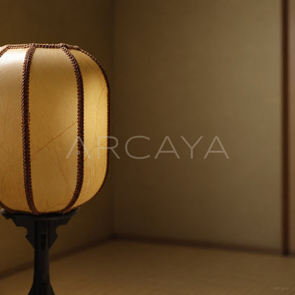 Bamboo Frame Lantern Table Lamp - scene