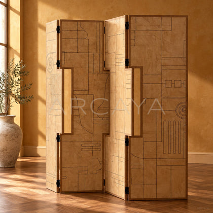 Textured Art Folding Screen - main