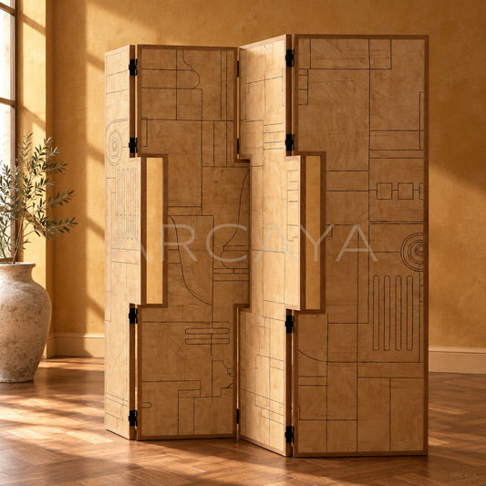 Textured Art Folding Screen - main