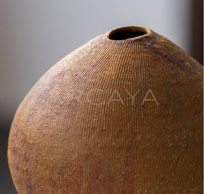 Dadan Hand Pinched Irregular Stoneware Vase - scene