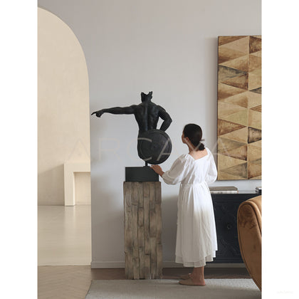 Fearless Warrior Sculpture - scene