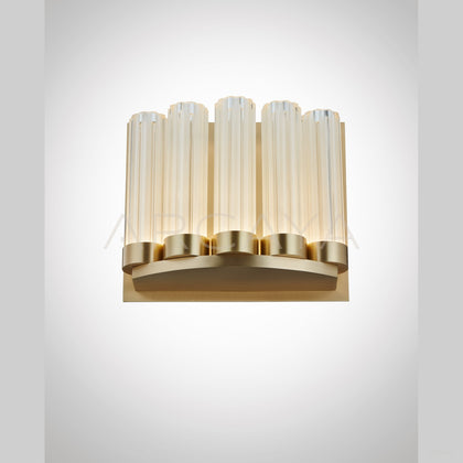 Gold Vertical Crystal Wall Light 3071 - scene