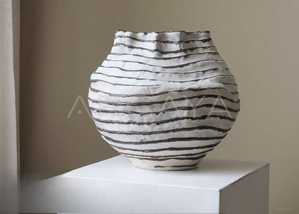 Wabi Sabi Jingdezhen Designer Art Vase - scene
