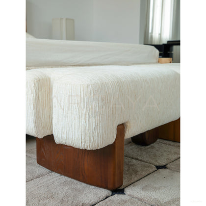 Lotus Root Modular Upholstered Bench - scene