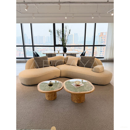 Rounded Curved Sofa - scene