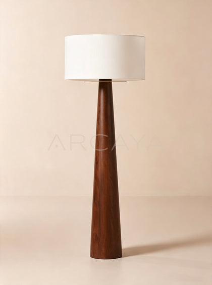 Eastside Acacia Wood Floor Lamp - scene