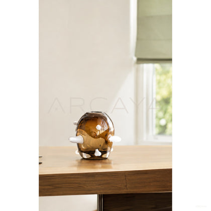 Sculptural Glass Art Vase - scene