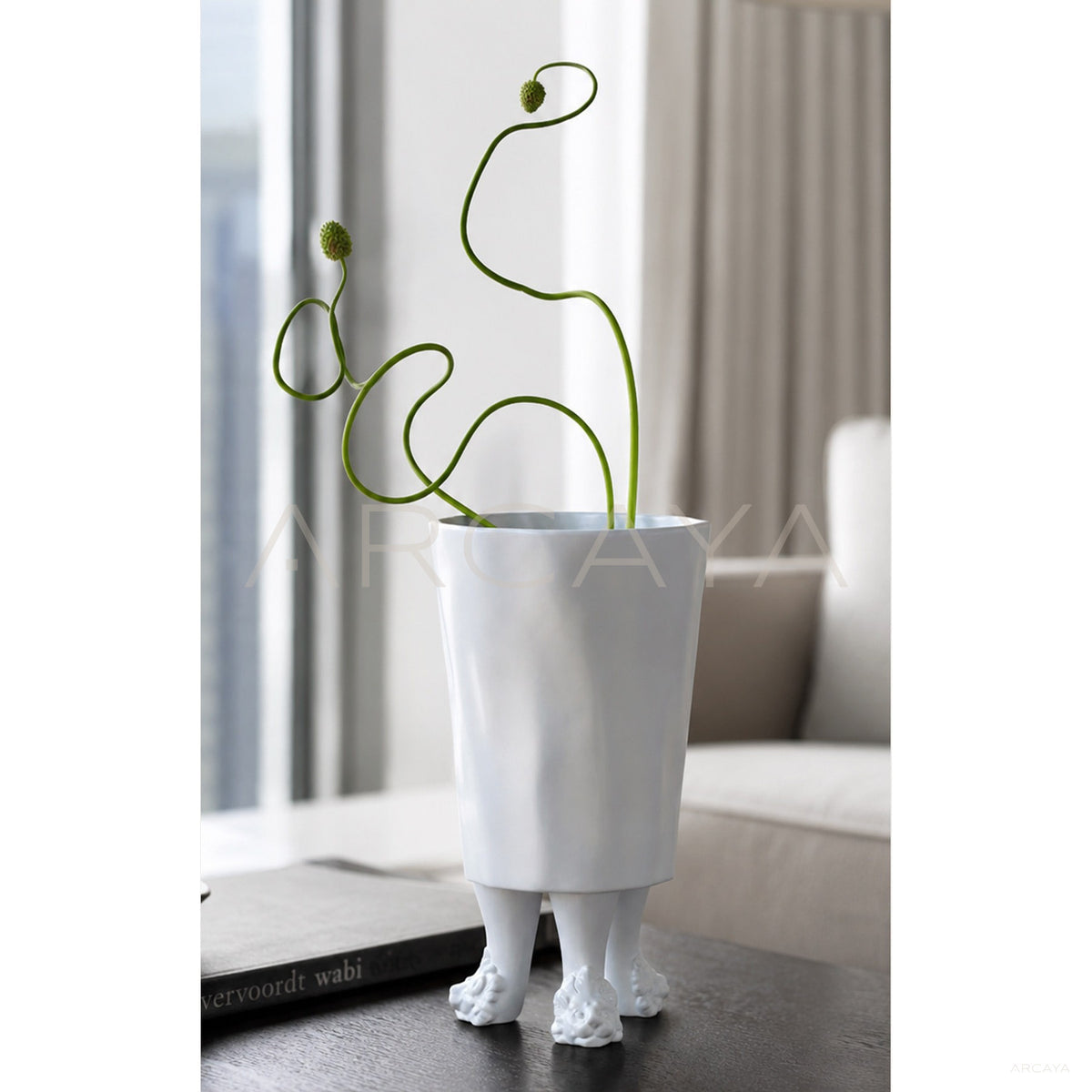 Handmade Art Sculpture Ceramic Vase in detail
