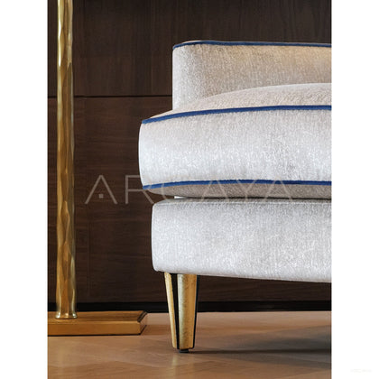 Geometric Textured Art Single Chair - scene