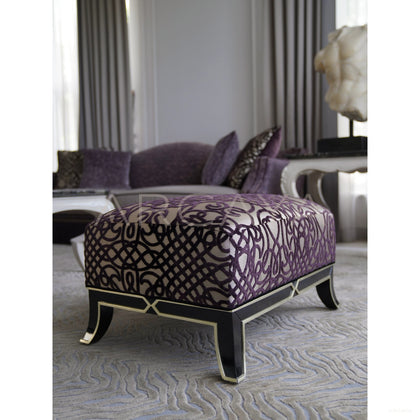 Purple Velvet Italian Sofa - scene