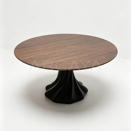 Lotus Leg Round Dining Table - main