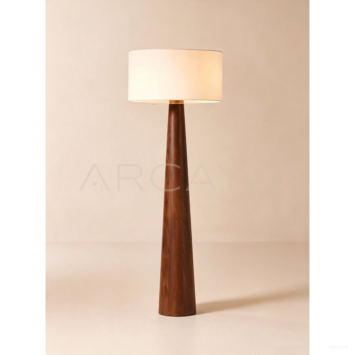 Eastside Acacia Wood Floor Lamp in detail