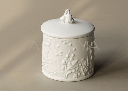 Lily Of The Valley Ceramic Jewelry Box - scene