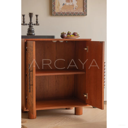 Mid Century Amber Cabinet - scene