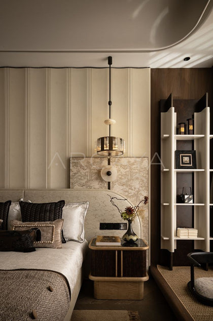 Movable Headboard Folding Screen - scene