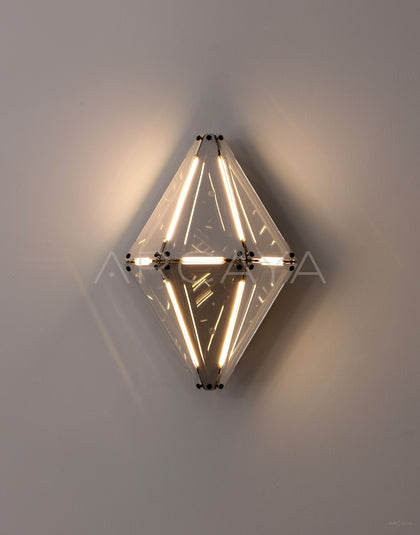 Prism Single Diamond Wall Light 95372 - scene