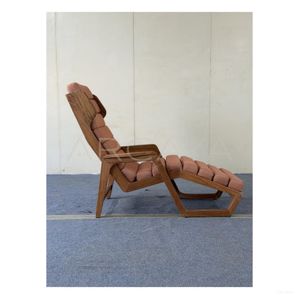 Teak Heritage Outdoor Lounger - scene