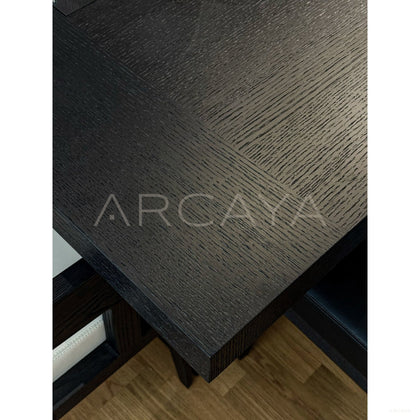 Black White Wood Quiet Piece — Dining Table - scene