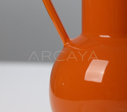 Vintage Round Belly Ceramic Vase - scene