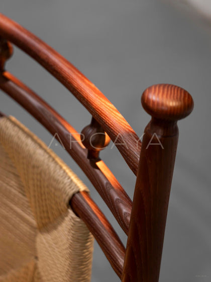 Natural Style Solid Wood Dining Chair - detail