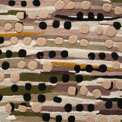 Wabi Sabi Earth Tone Rug - scene