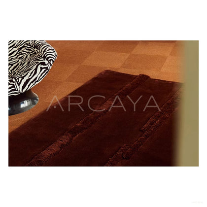 Brick Red Wool Line Rug Dsm P028 C02 - scene