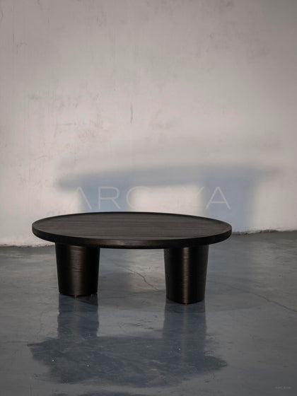Custom Solid Wood Coffee Table - scene