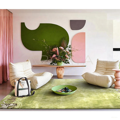 Horse Pattern Rug - scene