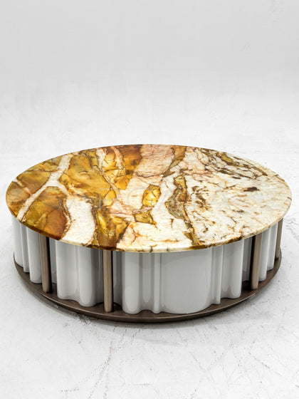 Gold Vein Stone Coffee Table - scene
