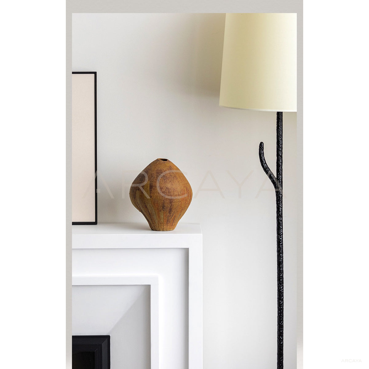 Hand Pinched Irregular Stoneware Vase in detail