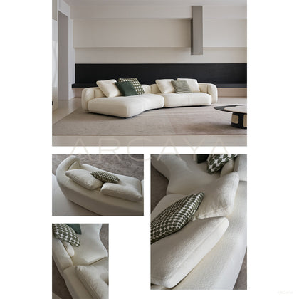 Bessel Curved Sofa Ruen - scene