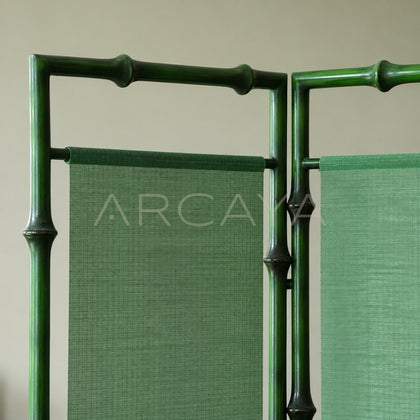 Qingyun Bamboo Folding Screen - detail