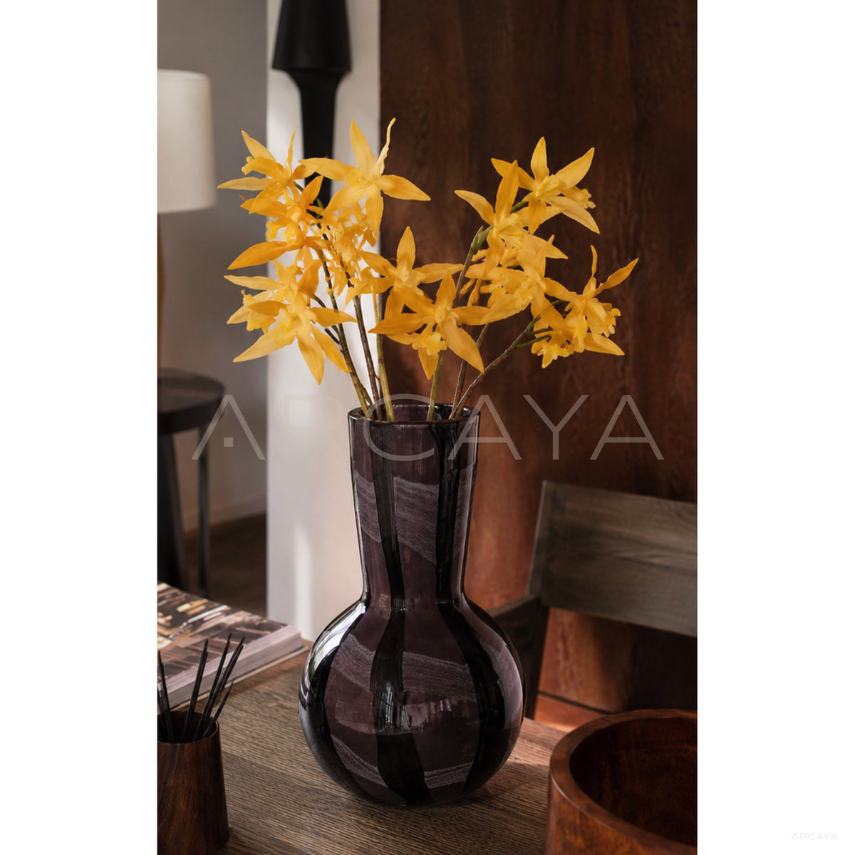 Swirl Glass Vase in detail