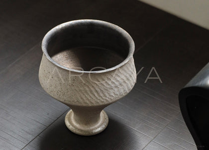 Dadan Silver Glaze Art Vase - scene