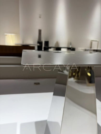 Italian Style Marble Side Table - scene