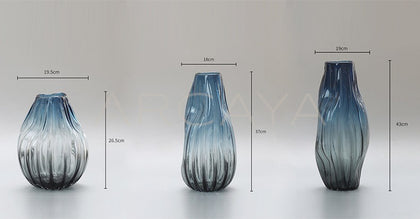 Glazed Glass Peony Vase - scene