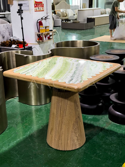 Emerald Stone Coffee Table - scene