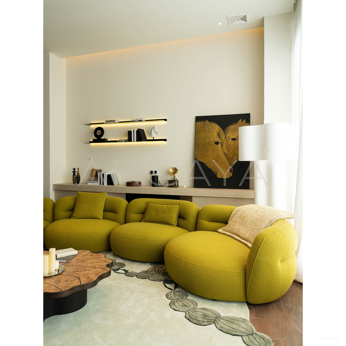 Bobo Ball Sherpa Sofa in detail