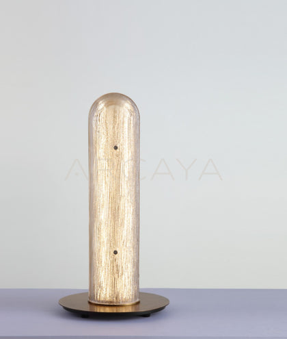 Gold Thread Glass Column Table Lamp 23068 - detail