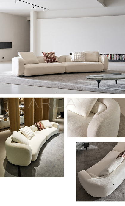 Bessel Curved Sofa Ruen - scene