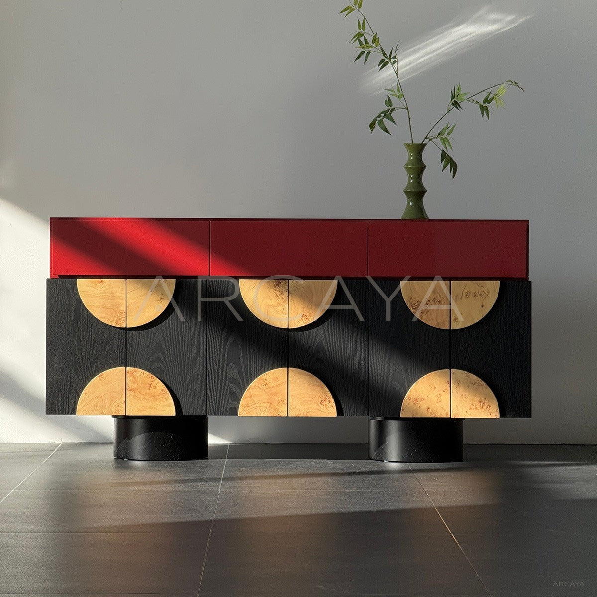 Red Vintage Sideboard - main