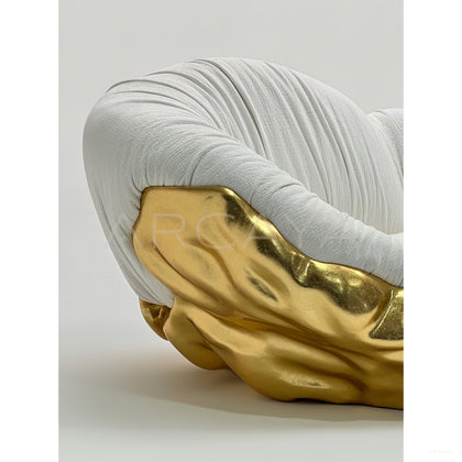 Sculptural Gilded Cloud Sofa - scene