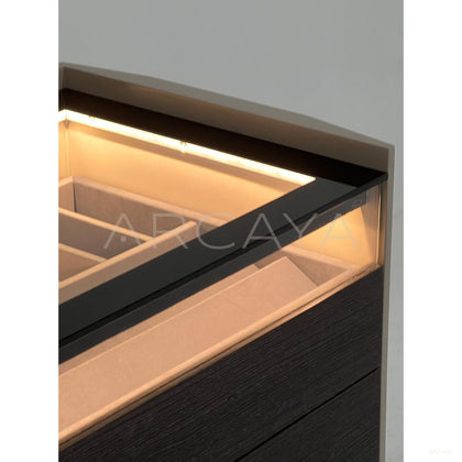 Eight Drawer Lighted Jewelry Cabinet - scene