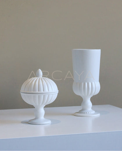 French Mid Century Ceramic Art Vase - photo