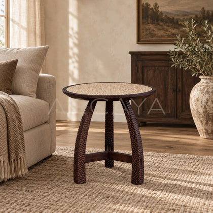 Imprint Hand Carved Coffee Table - scene